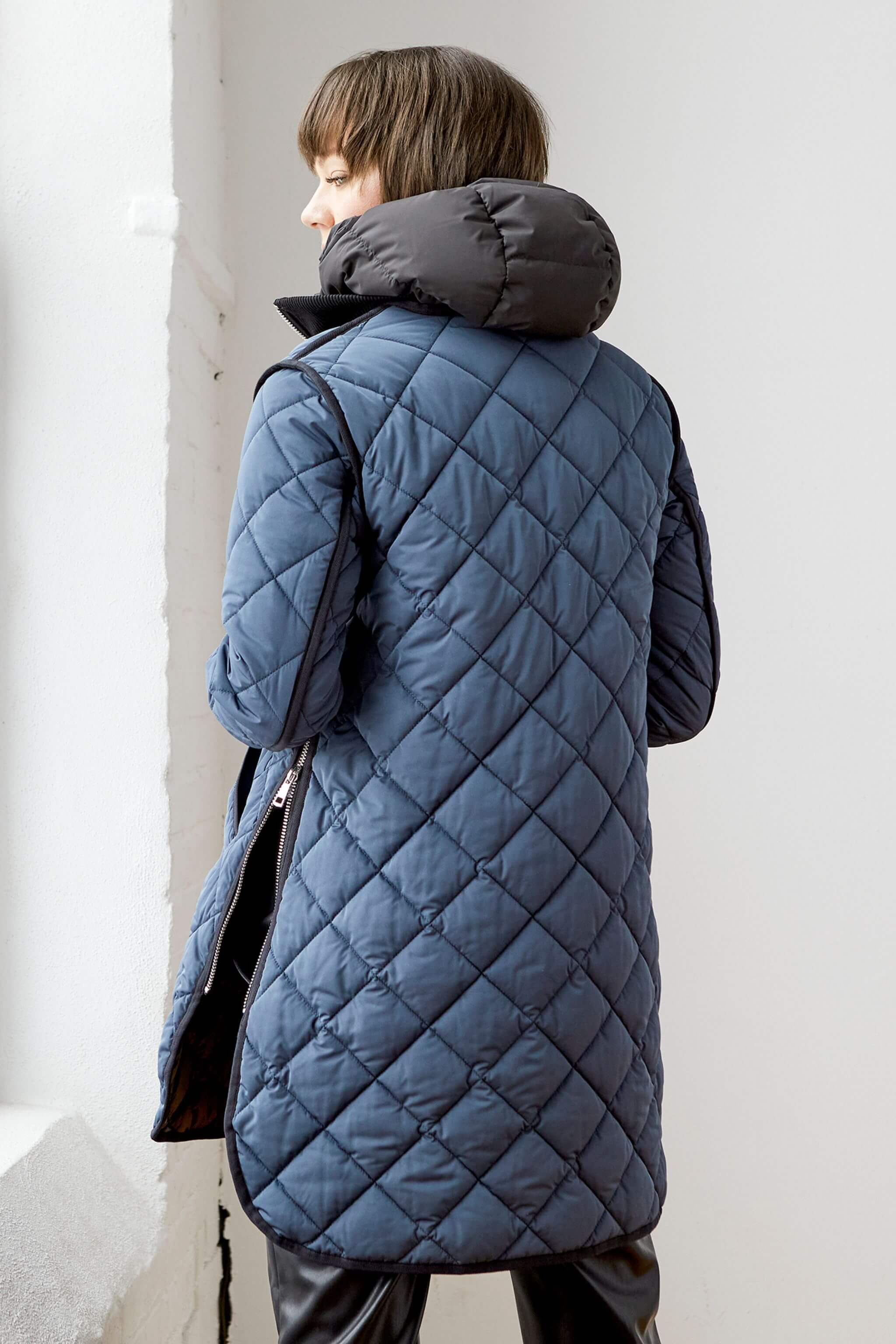 Libby quilted full zip coat