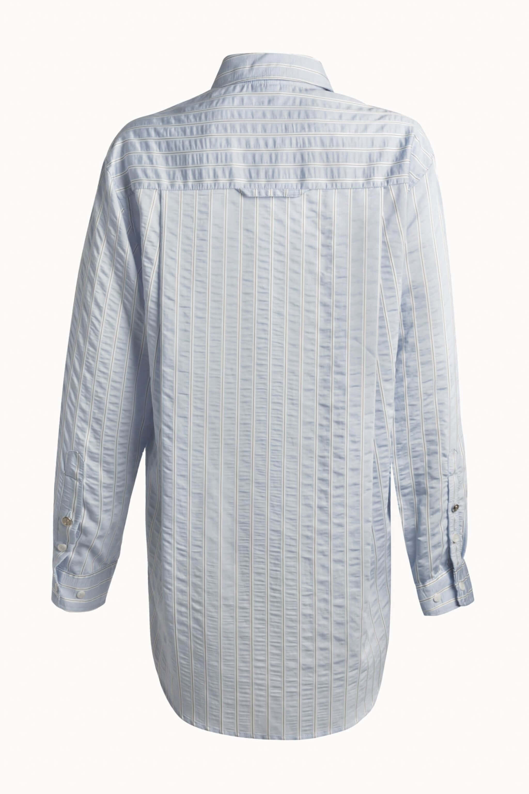 Chemise boutonnée à fines rayures Kean