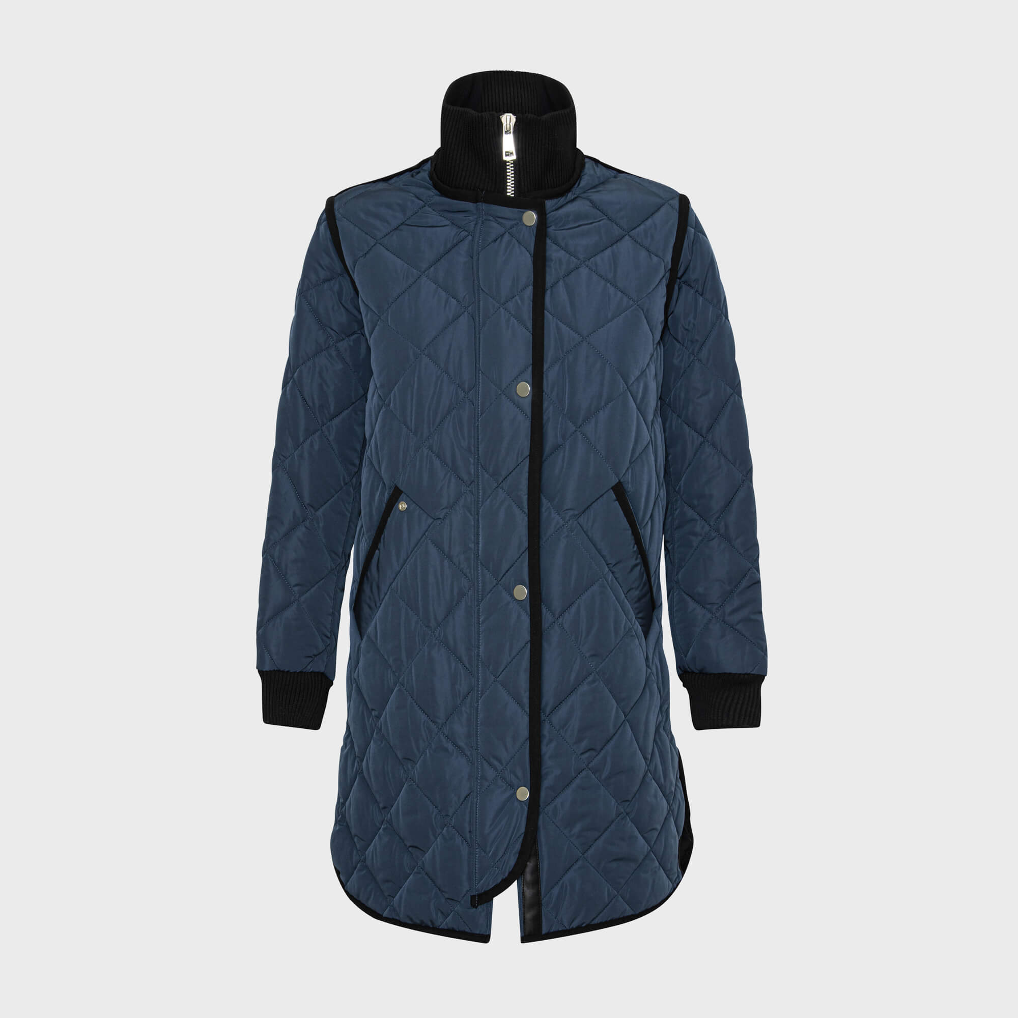 Libby quilted full zip coat